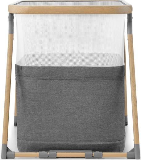 Lit Bébé 4 en 1 SOFI avec Fonction Berceau, Matelas Inclus, Pliage en 5 Secondes et Sac de Transport Gris 5 - vertbaudet enfant 