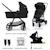 Poussette 4en1 newly dès la naissance Beige+Gris+Noir 14 - vertbaudet enfant 