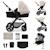 Poussette MOOV 2 4 en 1 avec Siège 2 en 1 Transformable, MINK PRO i-Size, Travel System et Roues EVA Beige+Gris+Noir 7 - vertbaudet enfant 