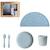 Coffret cadeau repas Beige+Bleu 5 - vertbaudet enfant 