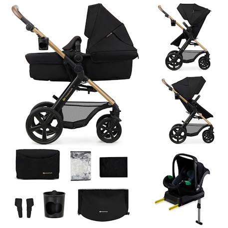 Poussette MOOV 2 4 en 1 avec Siège 2 en 1 Transformable, MINK PRO i-Size, Travel System et Roues EVA Beige+Gris+Noir 13 - vertbaudet enfant 