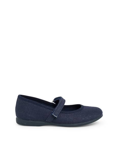 Chaussures babies en lin à scratch fin pour filles Blanc+Bleu de france+Bleu marine+Sable 12 - vertbaudet enfant 