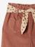 Pantalon bébé en velours côtelé avec ceinture 'léopard' à nouer terracotta 5 - vertbaudet enfant 