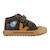 Baskets montantes  à scratch Anthracite+Vert foncé 1 - vertbaudet enfant 