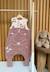 Turbulette d'hiver en velours avec pieds retroussables sora Prune 1 - vertbaudet enfant 
