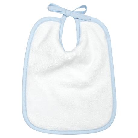 Bavoir à nouer en gaze de coton Jeanne Made in France Beige+Blanc+Bleu+Camel+Écru+Rose+Terracotta+Vert de gris 11 - vertbaudet enfant 