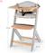 Chaise Haute Évolutive ENOCK 3 en 1 avec Coussin Inclus, Assise Réglable et Bois de Hêtre Massif Stable Blanc+Gris+Noir 5 - vertbaudet enfant 