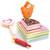 Gâteau en bois happy birthday Multicolore 6 - vertbaudet enfant 