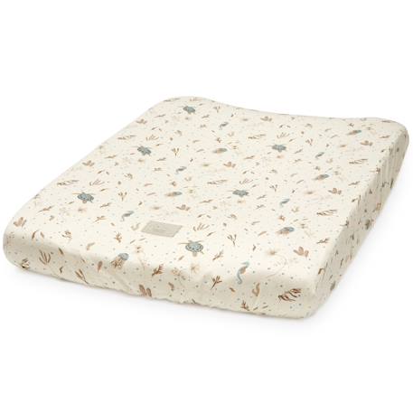 Housse de matelas à langer sea garden Bleu, marron, écru 2 - vertbaudet enfant 