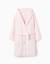 Peignoir en coraline avec capuche et ceinture Rose clair 1 - vertbaudet enfant 