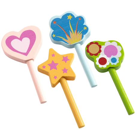 Gâteau en bois happy birthday Multicolore 3 - vertbaudet enfant 