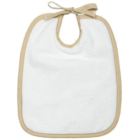 Bavoir à nouer en gaze de coton Jeanne Made in France Beige+Blanc+Bleu+Camel+Écru+Rose+Terracotta+Vert de gris 20 - vertbaudet enfant 