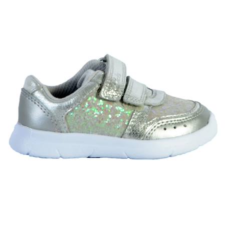 Baskets basses  à scratch Argent 1 - vertbaudet enfant 