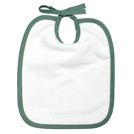 Bavoir à nouer en coton et bambou safari Safari, vert, gris, blanc 3 - vertbaudet enfant 