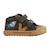 Baskets montantes  à scratch Anthracite+Vert foncé 3 - vertbaudet enfant 