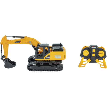 Excavatrice radiocommandée à chenilles échelle 1/24ème Jaune 2 - vertbaudet enfant 
