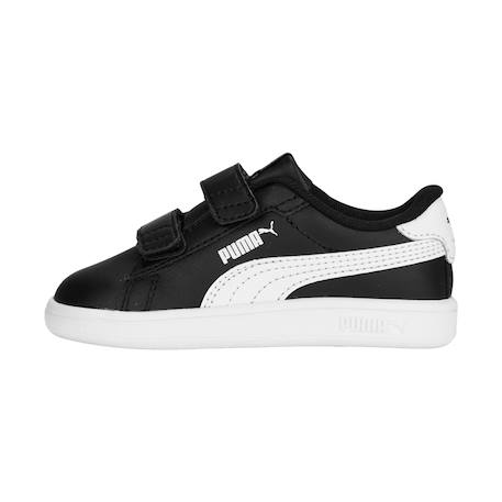 Baskets basses  à scratch Noir blanc 2 - vertbaudet enfant 