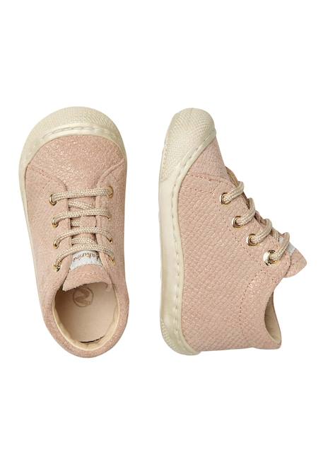 Chaussures en suède cocoon Beige-platin-+Rose poudré 9 - vertbaudet enfant 