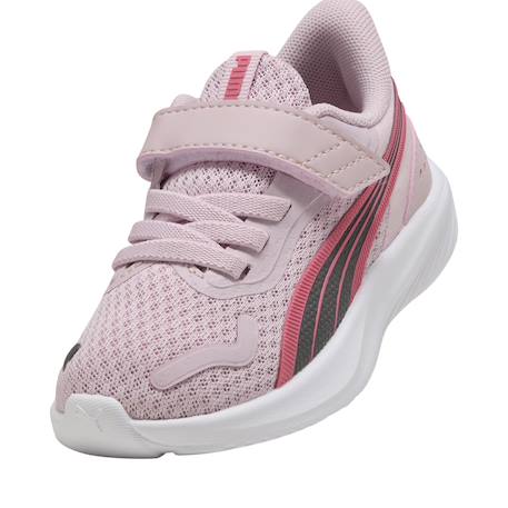 Baskets basses  à scratch Mauve magic rose blanc 5 - vertbaudet enfant 