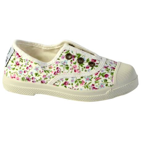 Tennis   ingles liberty tintado  velours Blanco 1 - vertbaudet enfant 