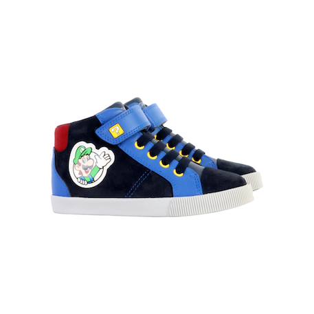 Baskets montantes à scratch Marine royal 3 - vertbaudet enfant 