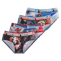 Lot de 4 culottes  pop art  - vertbaudet enfant