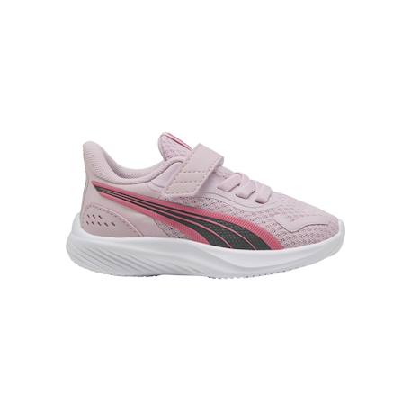 Baskets basses  à scratch Mauve magic rose blanc 1 - vertbaudet enfant 