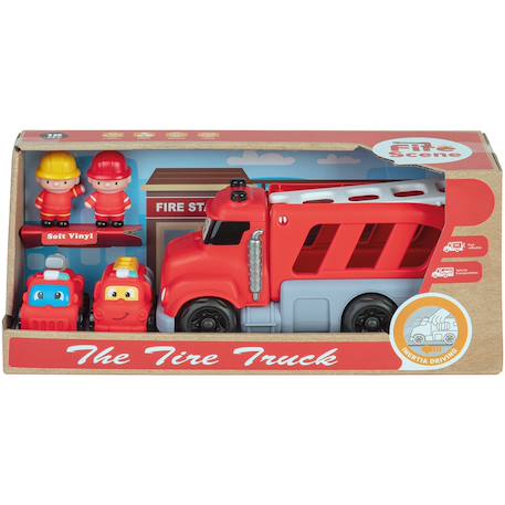 Coffret véhicule soft à friction pompier Rouge 1 - vertbaudet enfant 