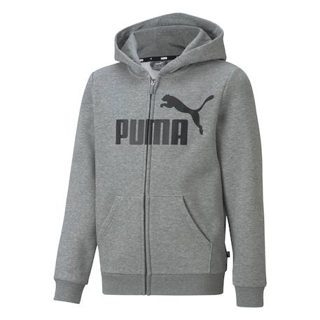Sweat zippé garçon 586967 Gris+Noir 1 - vertbaudet enfant 