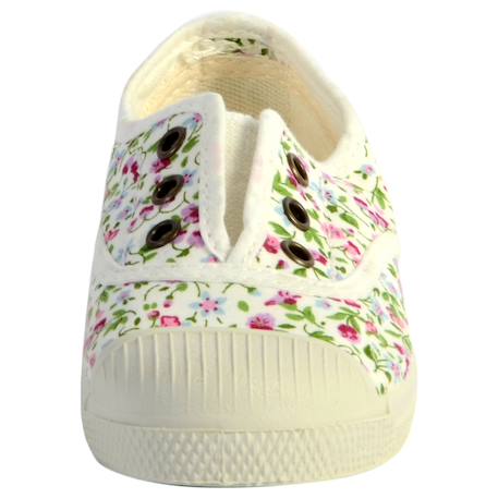 Tennis   ingles liberty tintado  velours Blanco 4 - vertbaudet enfant 