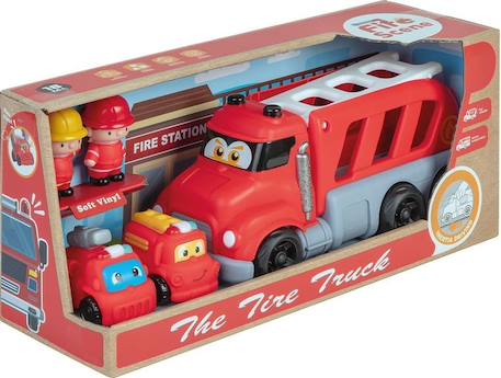 Coffret véhicule soft à friction pompier Rouge 3 - vertbaudet enfant 