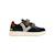 Baskets basses à scratch Khaki+Marine 7 - vertbaudet enfant 