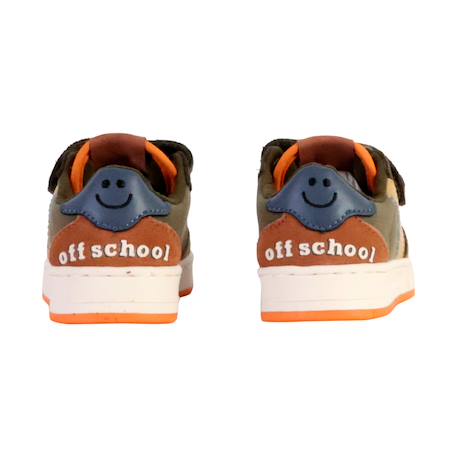 Baskets basses à scratch Khaki+Marine 5 - vertbaudet enfant 