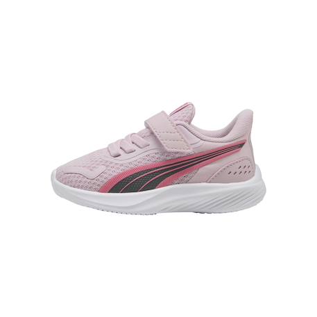 Baskets basses  à scratch Mauve magic rose blanc 2 - vertbaudet enfant 