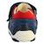 Baskets basses  à scratch  velours Marine rouge 3 - vertbaudet enfant 