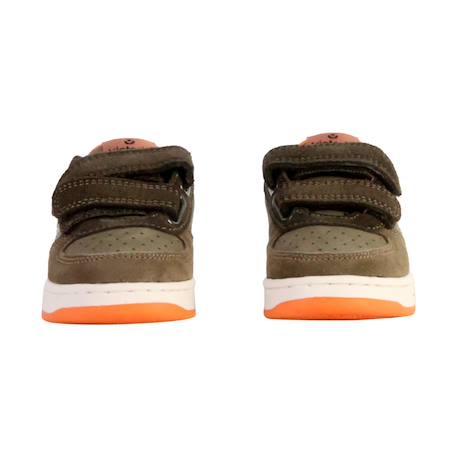 Baskets basses à scratch Khaki+Marine 4 - vertbaudet enfant 