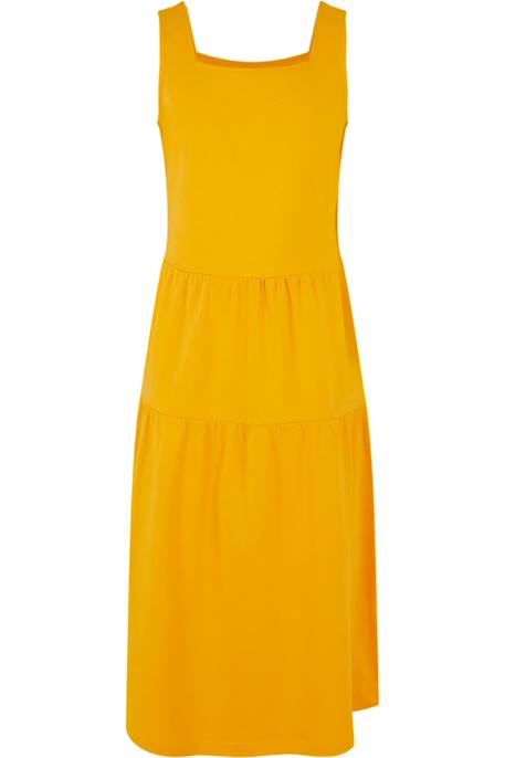 Robe coton valance Blanc+Mangue+Vert 3 - vertbaudet enfant 