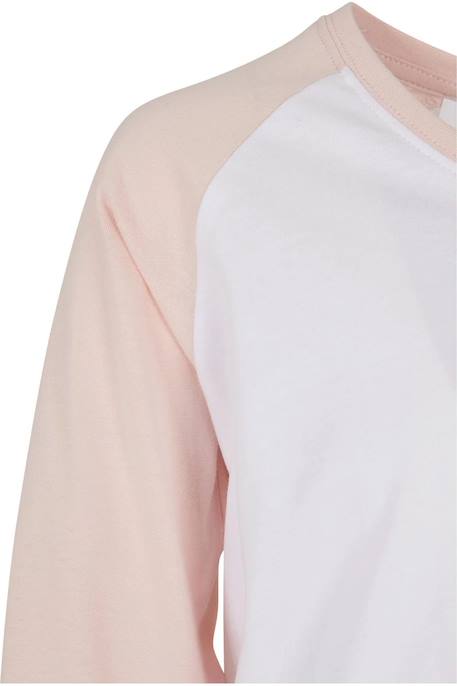 T-shirt coton Blanc / rose 3 - vertbaudet enfant 