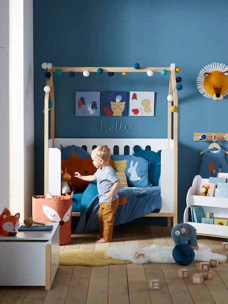 Lit bébé cabane coconut transformable banquette blanc 3 - vertbaudet enfant 