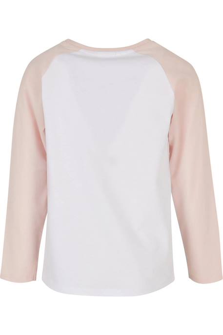 T-shirt coton Blanc / rose 2 - vertbaudet enfant 