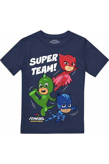 Garçon-T-shirt coton les pyjamasques super team!