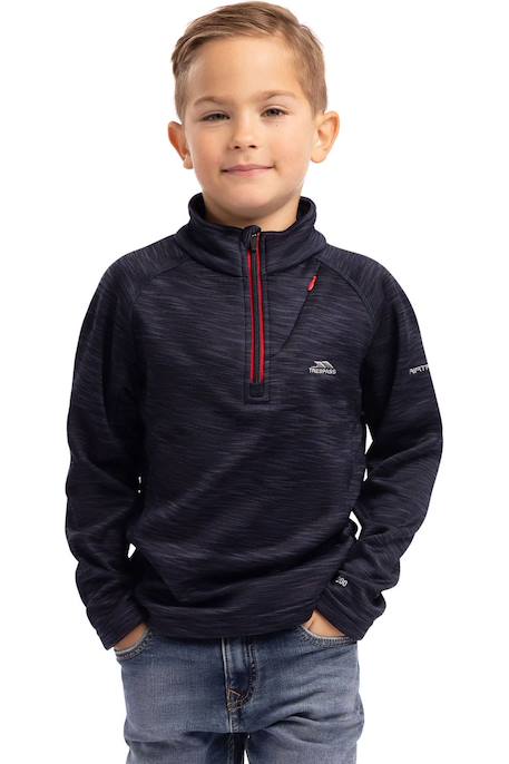 Polaire polyester edvin Bleu marine chiné 4 - vertbaudet enfant 