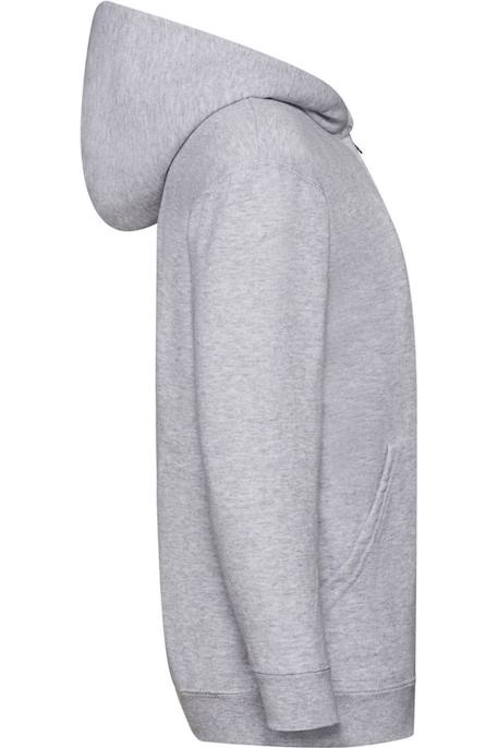 Veste à capuche coton classic Gris chiné 3 - vertbaudet enfant 