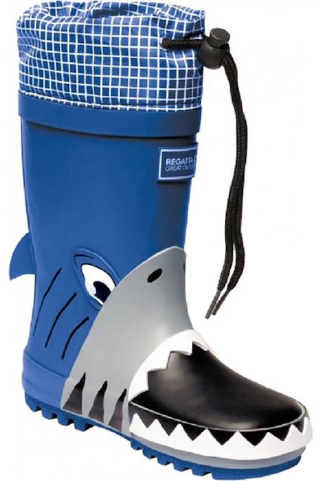 Bottes de pluie  mudplay Bleu/gris/blanc 1 - vertbaudet enfant 