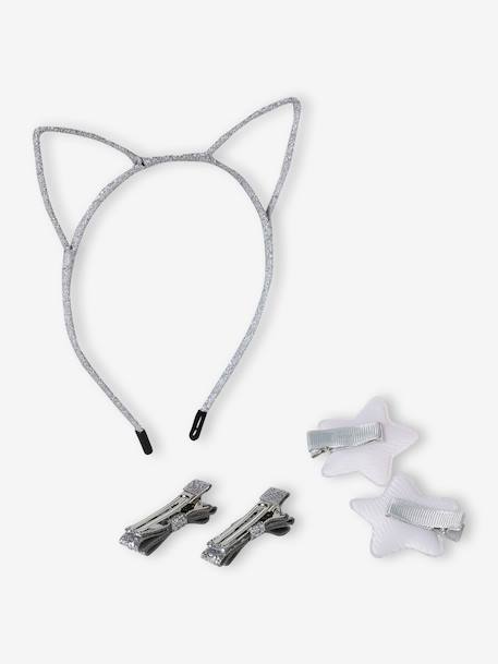 Coffret d'accessoires pour les cheveux argent 2 - vertbaudet enfant 