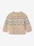 Gilet zippé bébé en maille jacquard beige chiné 1 - vertbaudet enfant 