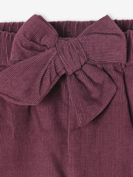 Short bébé en velours côtelé aubergine 3 - vertbaudet enfant 