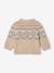Gilet zippé bébé en maille jacquard beige chiné 2 - vertbaudet enfant 