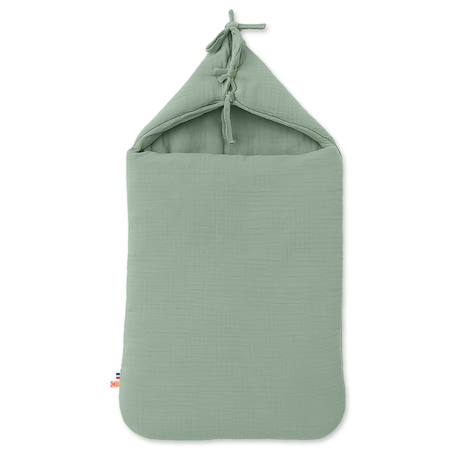 Nid d'ange en coton bio Blanc+Fraise+Honey+Rose+Vert 25 - vertbaudet enfant 