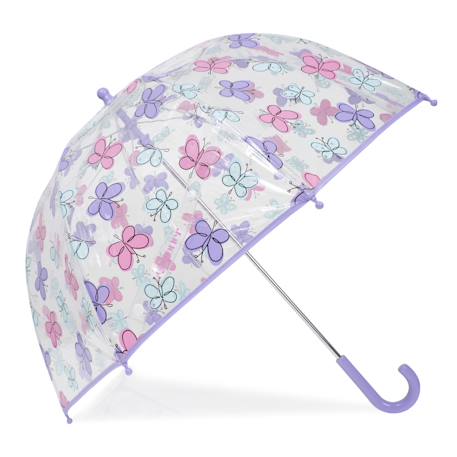 Parapluie cloche transparent, ouverture facile et sécurisante Pvc/cosmonaute+Pvc/dinosaure+Pvc/papillons 13 - vertbaudet enfant 